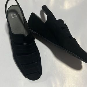 Stuart Weitzman- Black Suede Slingback